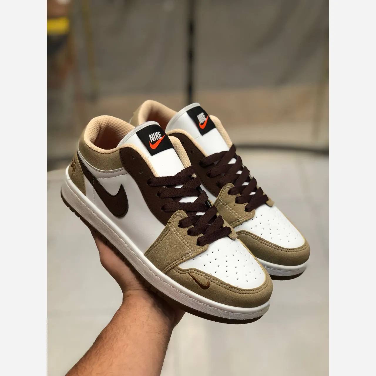کفش اسپرت مردانه مدل جردن تراویس چرم صنعتی دور دوخت